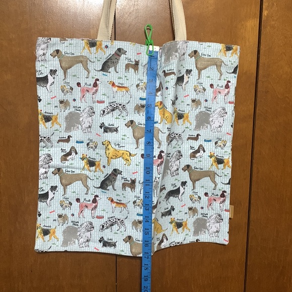 MILLY GREEN- Canvas Bag with Snap. Lots of Doggies 😍 Designed in Britain 🇬🇧 - Picture 2 of 13